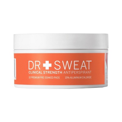 Dr. Sweat Clinical Strength Antiperspirant & Deodorant - 10ct