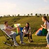 LakeForest "Portable Camping Rocking Chair – High Back, 198lbs Capacity, Foldable with Carry Bag for Patio, Beach, Lawn, Fishing & Travel" Beige - 3 of 4