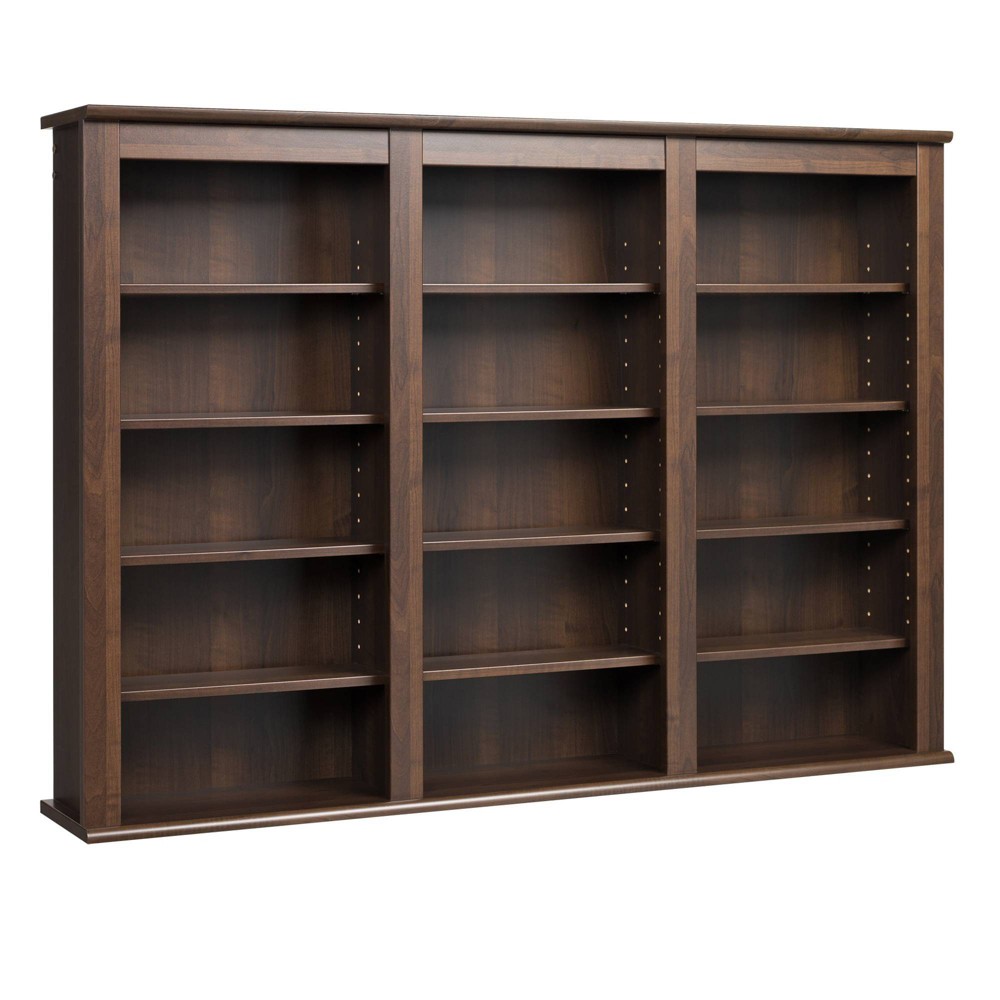 Photos - Display Cabinet / Bookcase Triple Wall Mounted Storage Espresso - Prepac