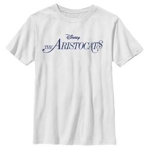 Boy's Aristocats Classic Blue Logo T-Shirt - 1 of 4