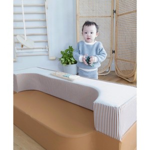 Coco Village - Transformable Vegan Leather Kid Sofa - Shades of Day - 1 of 4