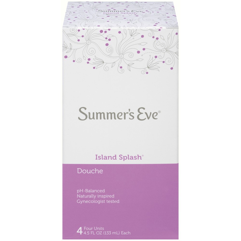 Summer's Eve Feminine Douche, Island Splash, 18 fl oz, Pack Of 4