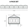 Decorative Garden Fence 4/6 Pack, 23.6in (H) x 7.9ft (L) Rustproof Metal Border Fences Decor Animal Barrier for Yard Outdoor - 2 of 4