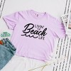 Simply Sage Market Women's Livin' The Beach Life Short Sleeve Relaxed Fit Cropped Graphic Tee - 2 of 2