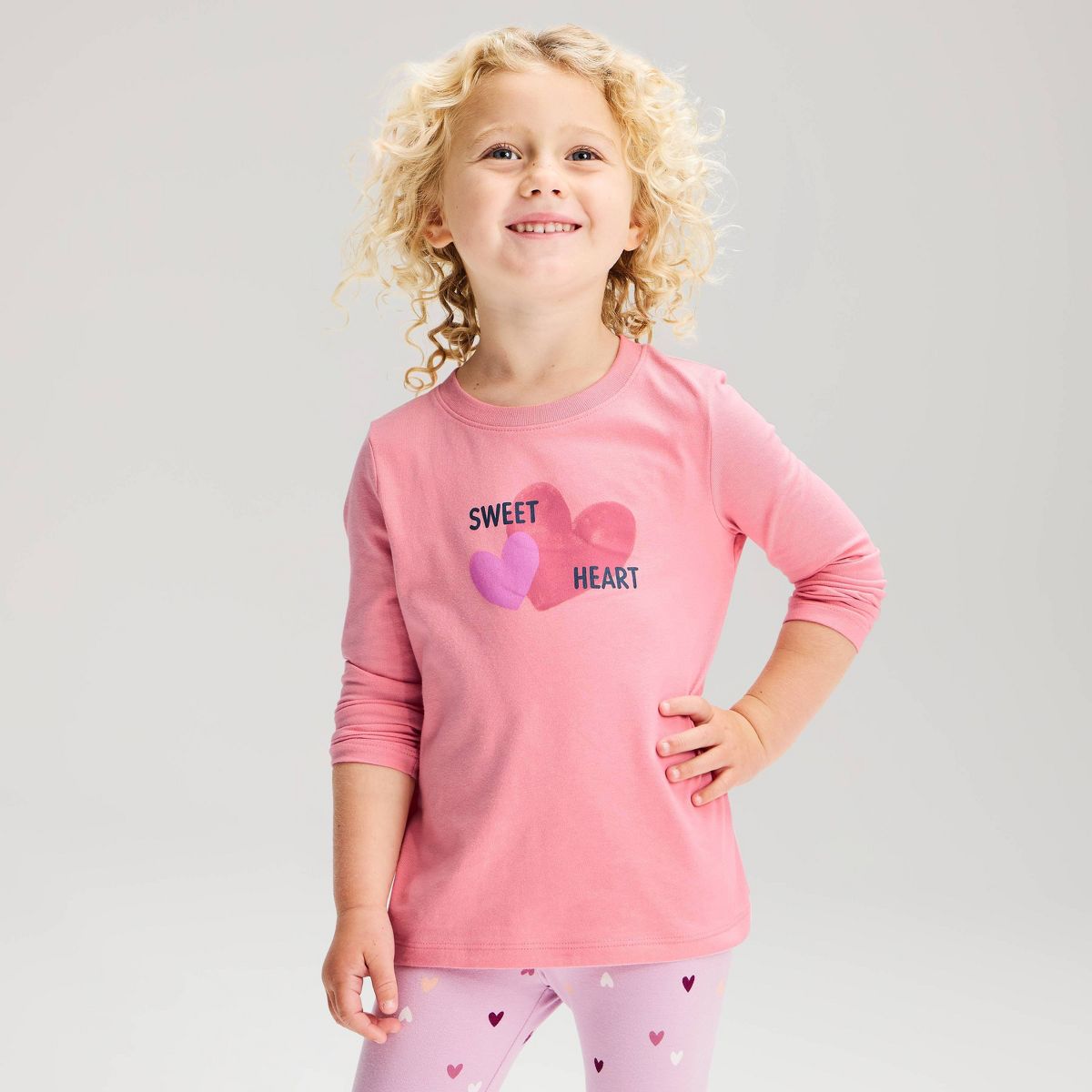 Toddler Girls' Long Sleeve Classic Graphic T-Shirt - Cat & Jack™ - thumbnail 9