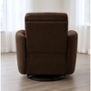 Toast Microfiber Manual Swivel Recliner with Bolster Pillows & 360 lbs Capacity - 4 of 4