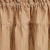 Park Designs Sturbridge Ticking Ruffle Red Valance 14"L - 3 of 3