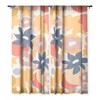 Viviana Gonzalez Flowers In Summer Single Panel Sheer Window Curtain - Deny Designs - image 3 of 4