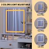 Vanity Desk with Lighted Mirror, Large Makeup Dressing Table Whit Power Outlet 2 Drawers 1 Cabinet and Open Storage Shelves for Bedroom Women Girls - 3 of 4