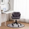 QingMoon Diamond Tufted Office Chair, Adjustable Swivel Desk Chair with Back, Computer Chair for Home Office, Suitable for Reading and Study - 2 of 4