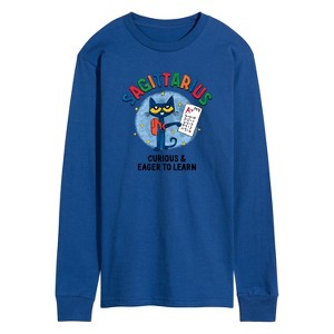 Men's - Pete the Cat - Sagittarius Long Sleeve Graphic T-Shirt - 1 of 4