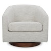 Spruce&Spring Swivel Accent Barrel Chair with Arm and Wood Base - 4 of 4