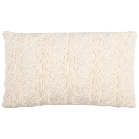 Target cable knit online pillow