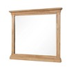 Royal Hampton Dresser Mirror, Bevel Glass, Natural Oak Brown Solid Wood, 38x44 - 2 of 4