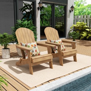 WestinTrends Tuscany HIPS Outdoor Patio Folding Adirondack Chair (Set of 2) - 1 of 4