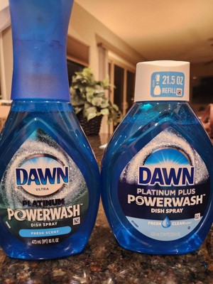 Dawn Fresh Scent Platinum Powerwash Dish Spray, Dish Soap Refill - 16oz ...