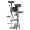 Large Cat Tree for Big Cats, Multi-Level Cat Tower for Indoor Cats, Scratching Post,Condo,Platforms,Cat Tunnel,Hammock,Feeding Station,Pet Play House - 2 of 4