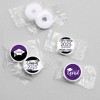 Big Dot of Happiness 2025 Purple Graduation Party Round Candy Sticker Favors - Labels Fits Chocolate Candy (1 Sheet of 108) - 3 of 4