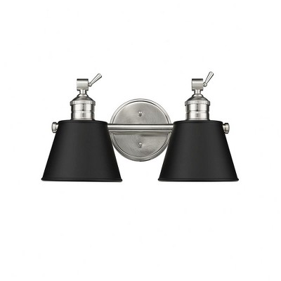 Millennium Lighting Layne 2 - Light Vanity in  Brushed Nickel