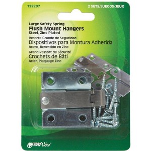 Hillman AnchorWire Silver Flush-Mount Picture Hanger 2 pk (Case of 10) - 1 of 1