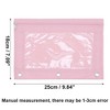 Unique Bargains Pencil Case for 3 Ring Binder Smooth Zipper Transparent Window for Folders - 2 of 4