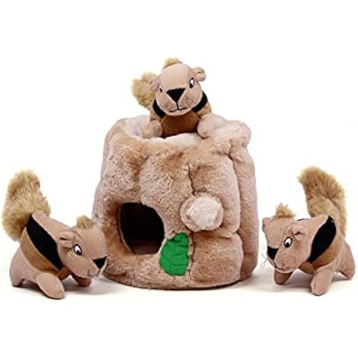 Outward Hound Hide A Squirrel Plush Dog Toy Puzzle, Medium