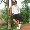 Campus Sutra Men Men's Chalk White Butterfly Pine Shirt - 3 of 3