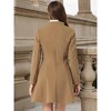 INSPIRE CHIC Women's Single Breasted Long Sleeve Mid-Long Winter Coat - 4 of 4