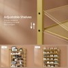 12-Tier Stackable Shoe Storage Shelf, Metal Shoe Organizer withAdjustable Flat or Angled Shelves - 3 of 4