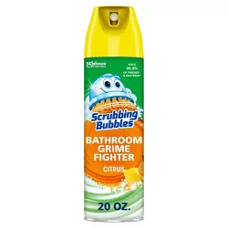 Scrubbing Bubbles Bathroom Grime Fighter Disinfectant Citrus Scent Aerosol - 20oz