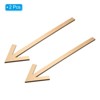 Unique Bargains Acrylic Self-Adhesive Decor Business Indoor Outdoor Arrow Sign 2 Pcs - 3 of 4