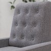 Tufted Upholstered Ergonomic Living Room Recliner - Merrick Lane - 4 of 4