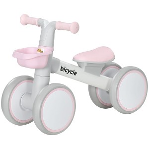 Balance Bike for Toddlers 1-3 Years with Adjustable Seat, Silent Wheels, No Pedal Bike - 1 of 4