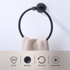 WOWOW 3-Piece Bath Hardware Set with Towel Ring and Towel/Robe Hooks in Stainless Steel - 3 of 4