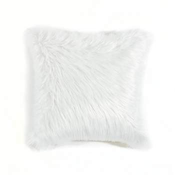 Neutral Luxury Fluffy Fur Throw Pillow │ High-end Warm Comfortable Cus –  Besontique