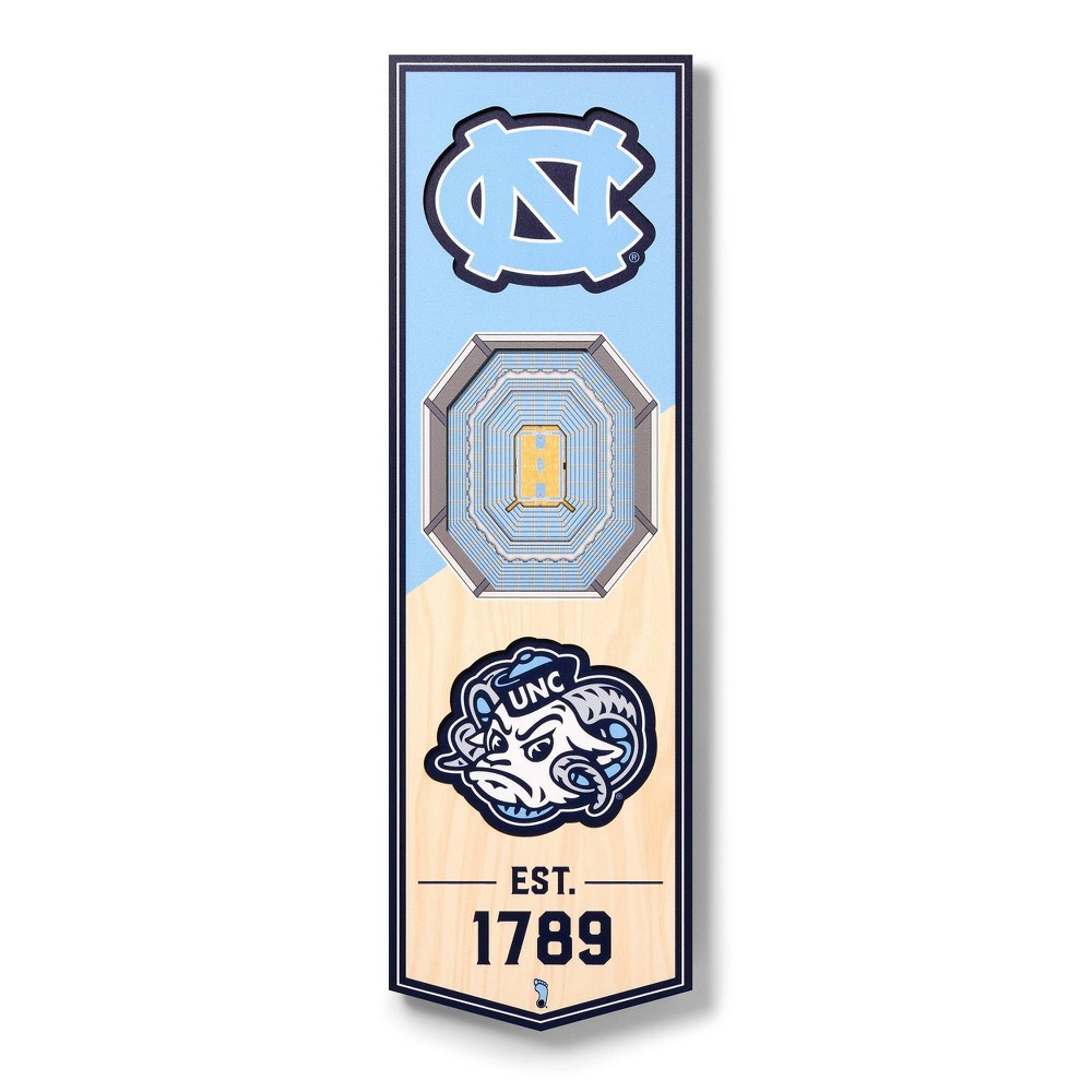 Photos - Other interior and decor NCAA North Carolina Tar Heels 6"x19" Stadium Banner