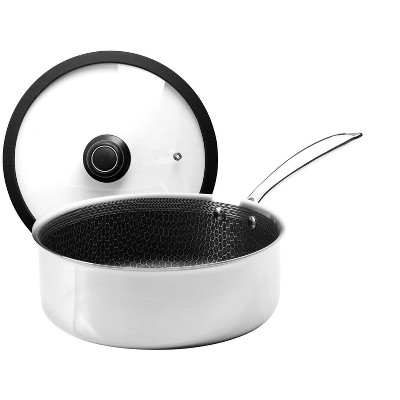 Frieling Black Cube, Saute Pan w/Lid, 9.5" dia., 3 qt., Stainless steel/quick release