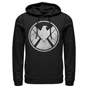 Men's Marvel S.H.I.E.L.D Logo Pull Over Hoodie - 1 of 4