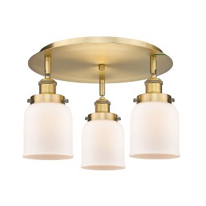 Bell - 3 Light Flush Mount In Art Deco Style-9.25 Inches Tall and 16.75 Inches Wide - 1 of 1
