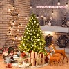 Tangkula 5'Artificial Green PVC Christmas Fir Tree w/ Metal Stand and 450 LED Lights - 2 of 4
