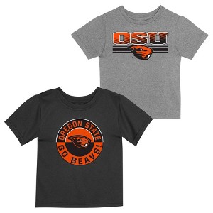 NCAA Oregon State Beavers Toddler Boys' 2pk T-Shirt - 1 of 3