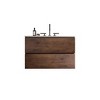 NicBex Floating Bathroom Vanity with Sink and Faucet Holes,Bathroom Sink Vanity with 2 Drawers,Oak/Walnut/White/Gray - 2 of 4