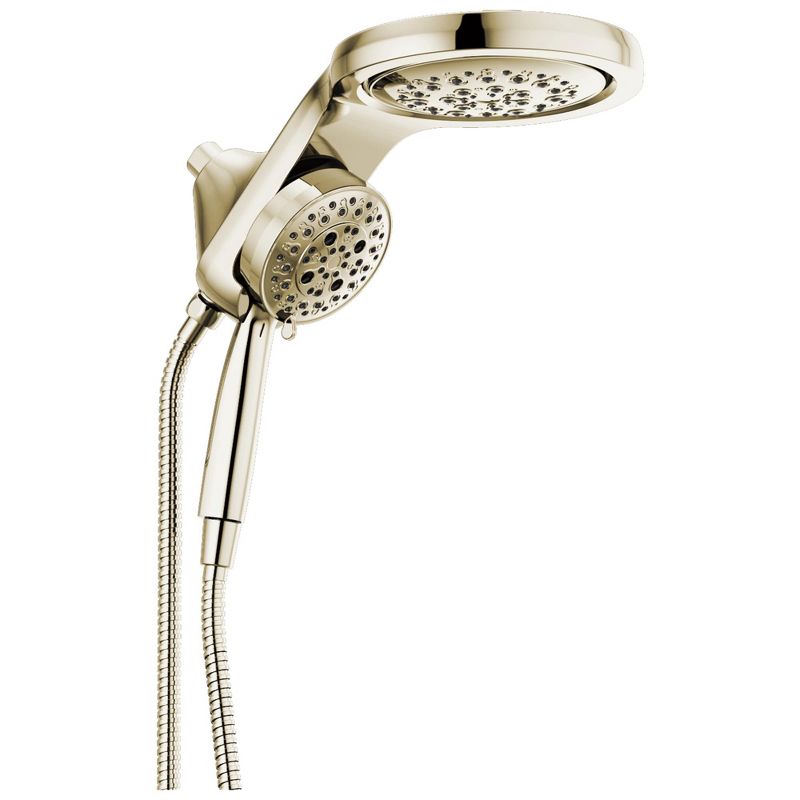 Universal Showering Components HydroRain H2Okinetic 5-Setting Two-in-One Shower Head, 1 of 2