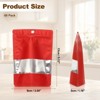 Unique Bargains Matte Metallic Aluminum Foil Zip Closure Food Storage Containers 60 Pcs - 2 of 4