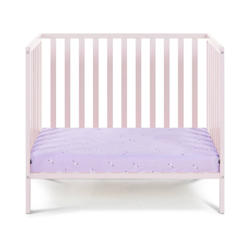 Suite Bebe Palmer 3-in-1 Convertible Mini Crib with Mattress Pad - Pastel Pink, 5 of 8