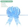 Unique Bargains Durable Big Present Bow Functional Plastic Flower Ribbon Pull Bows 10 Pcs - 2 of 4