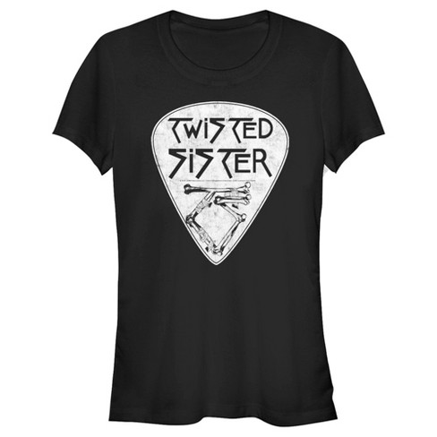 Junior's Twisted Sister Guitar Pick Logo T-shirt : Target