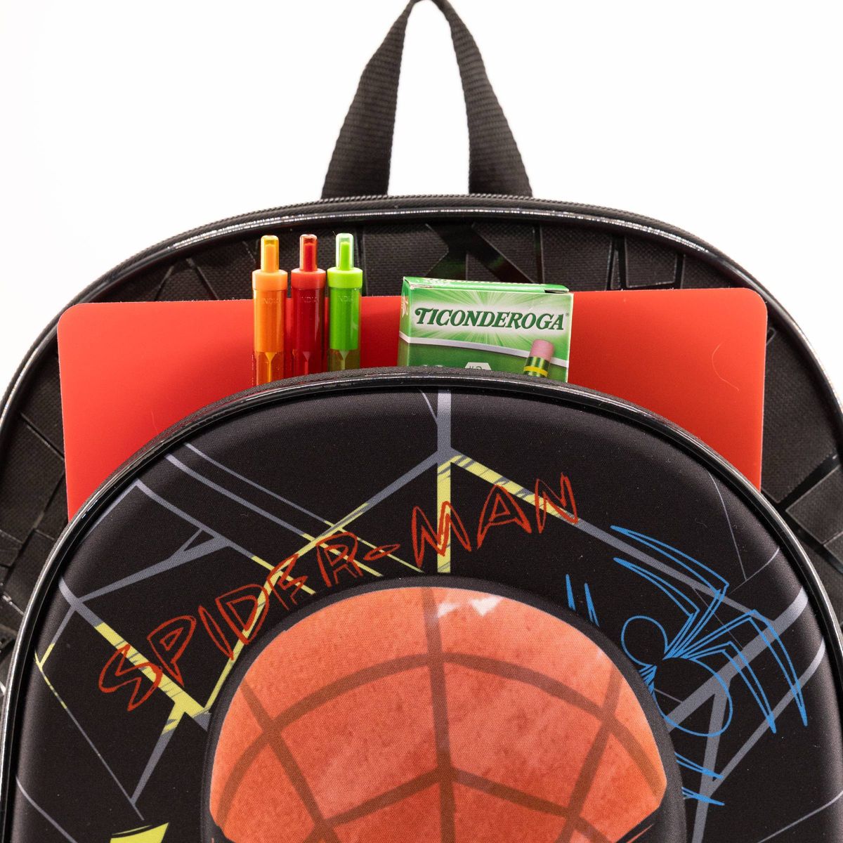 Marvel Kids' Spider-Man 16" Backpack - Black - thumbnail 7