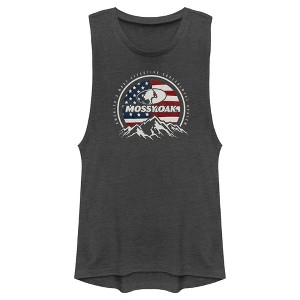 Junior's Mossy Oak Patriotic Valley Logo Festival Muscle Tee - 1 of 4