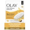 Olay Ultra Moisture Shea Butter Beauty Bar with Vitamin B3 Complex 3.17oz, 8ct - 2 of 4